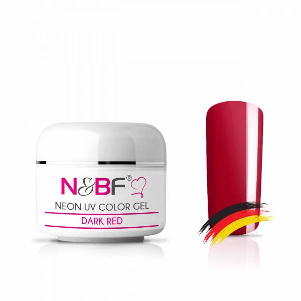 Nails & Beauty Factory Neon UV Color Gel Dark Red Farbgel 5 ml