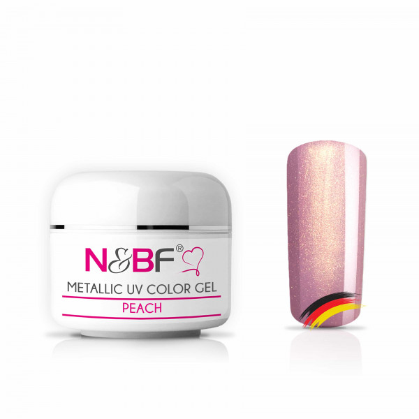 Nails & Beauty Factory Metallic UV Colorgel Peach Farbgel 5 ml