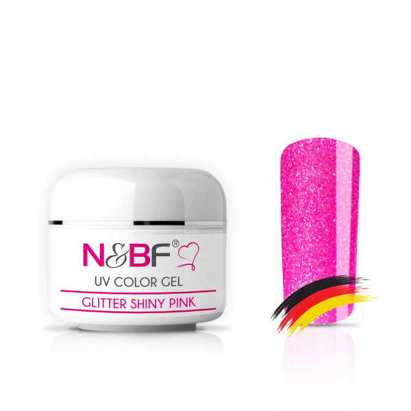 Nails & Beauty Factory Farbgel Glitter Shiny Pink 5ml
