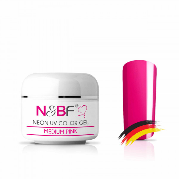 Nails & Beauty Factory Neon UV Color Gel Medium Pink Farbgel 5 ml